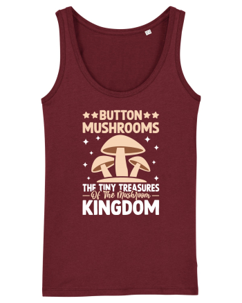 Button mushrooms the tiny treasures of the mushroom kingdom Burgundy