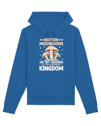 Button mushrooms the tiny treasures of the mushroom kingdom Royal Blue