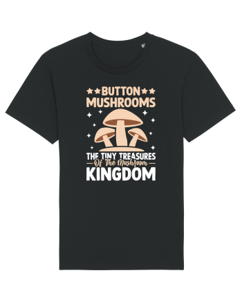 Button mushrooms the tiny treasures of the mushroom kingdom Black