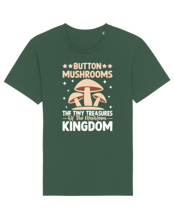 Button mushrooms the tiny treasures of the mushroom kingdom Bottle Green