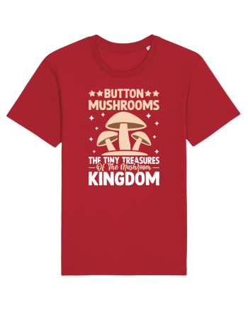Button mushrooms the tiny treasures of the mushroom kingdom Red