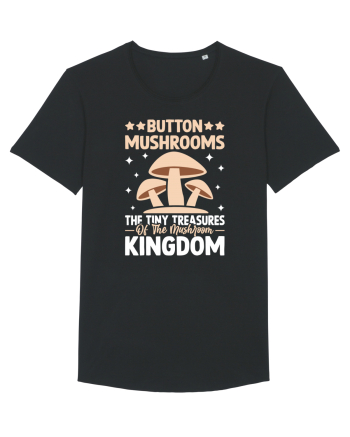 Button mushrooms the tiny treasures of the mushroom kingdom Black