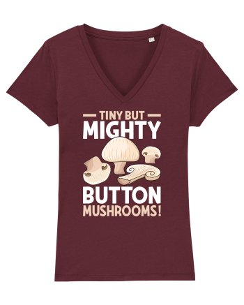 Tiny but mighty button mushrooms! Burgundy