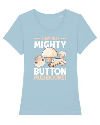 Tiny but mighty button mushrooms! Sky Blue