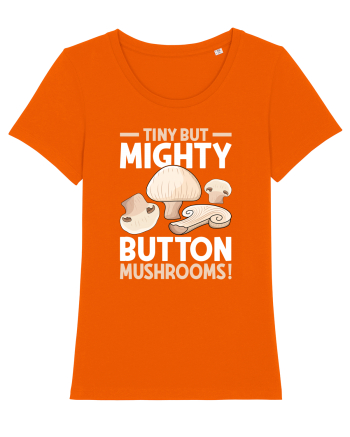 Tiny but mighty button mushrooms! Bright Orange