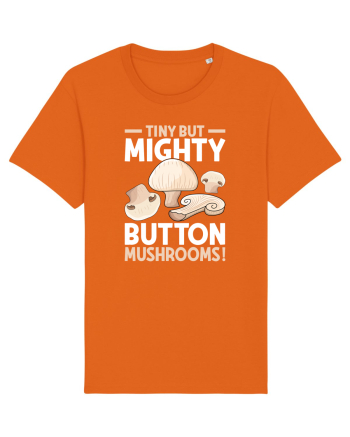 Tiny but mighty button mushrooms! Bright Orange