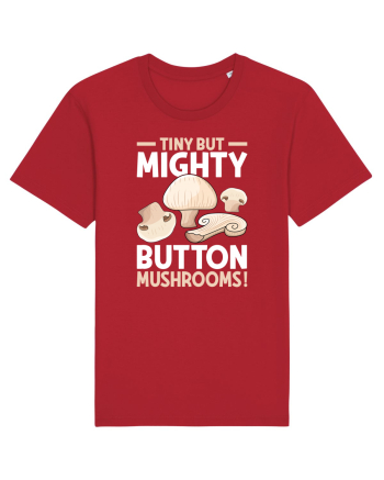 Tiny but mighty button mushrooms! Red