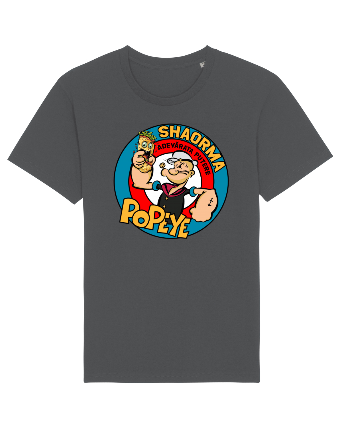 Tricou mânecă scurtă Unisex Rocker Anthracite