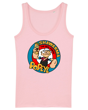 Adevarata putere sta in shaorma - Popeye engleza Cotton Pink