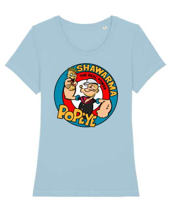 Adevarata putere sta in shaorma - Popeye engleza Sky Blue