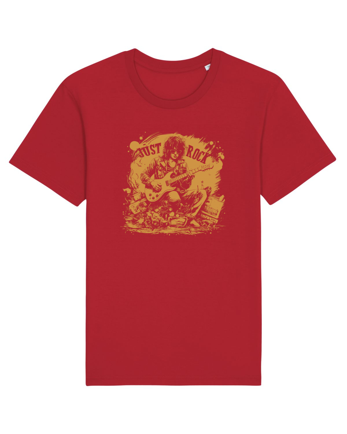 Tricou mânecă scurtă Unisex Rocker Red