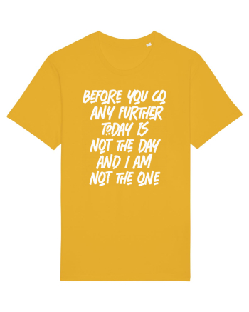 Before You Go Any Further Today Is Not The Day And I Am Not The One Spectra Yellow