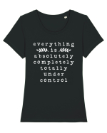 Everything Is Absolutely Completely Totally Under Control Tricou mânecă scurtă guler larg fitted Damă Expresser