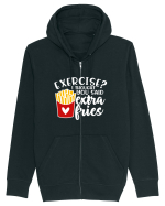 Exercise? I Thought Yoy Said Extra Fries Hanorac cu fermoar Unisex Connector