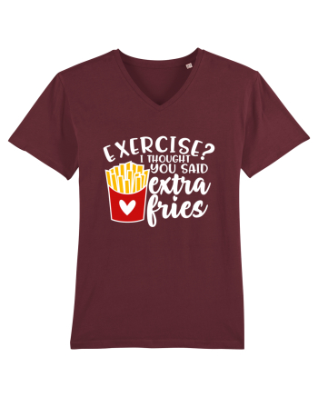 Exercise? I Thought Yoy Said Extra Fries Burgundy
