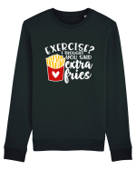 Exercise? I Thought Yoy Said Extra Fries Bluză mânecă lungă Unisex Rise