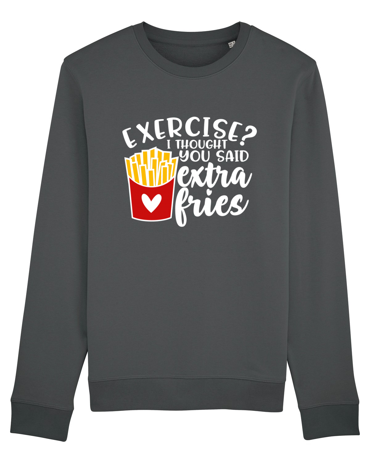 Bluză mânecă lungă Unisex Rise Anthracite