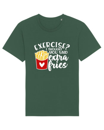 Exercise? I Thought Yoy Said Extra Fries Bottle Green
