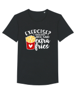 Exercise? I Thought Yoy Said Extra Fries Tricou mânecă scurtă guler larg Bărbat Skater