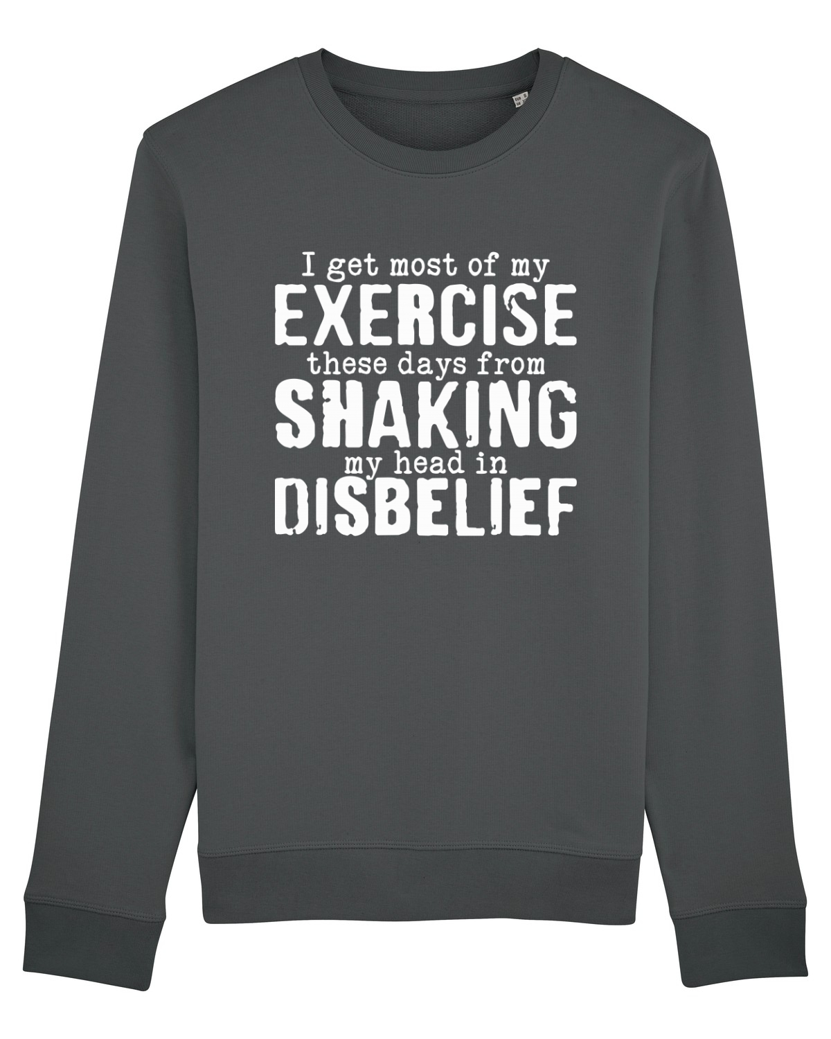 Bluză mânecă lungă Unisex Rise Anthracite