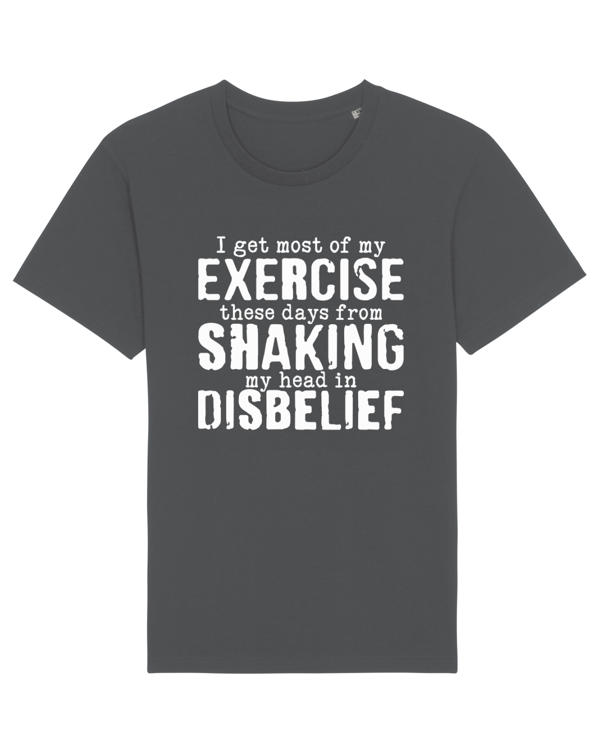 Tricou mânecă scurtă Unisex Rocker Anthracite