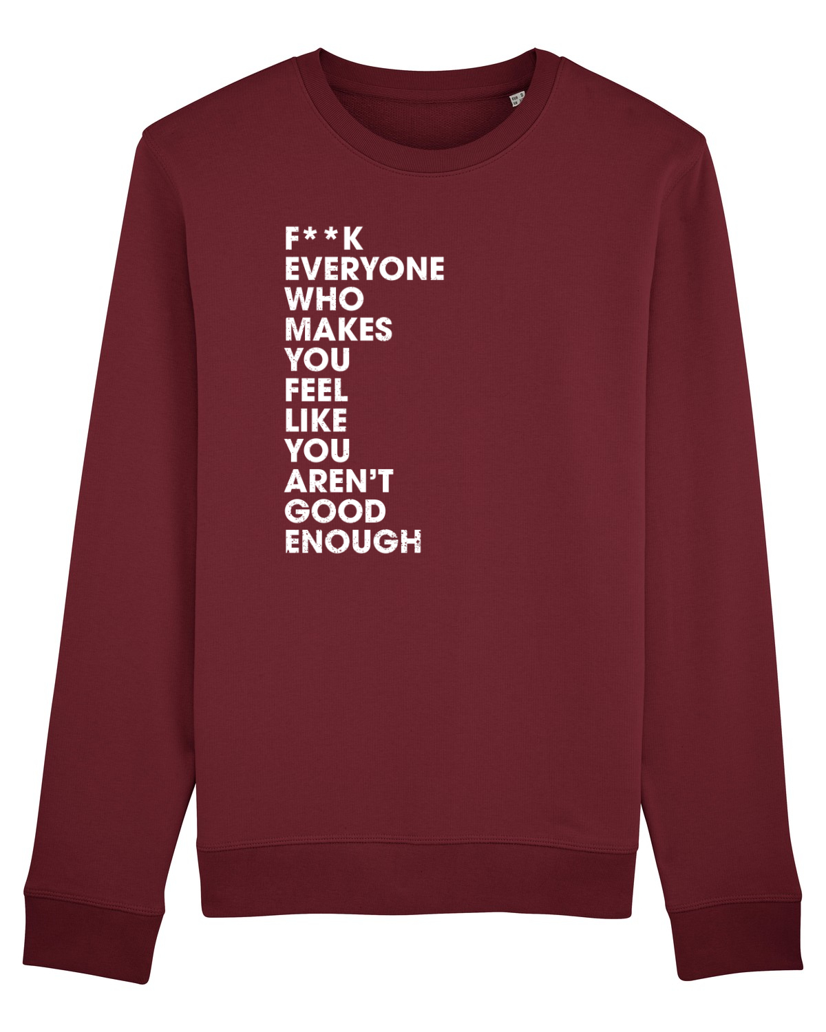 Bluză mânecă lungă Unisex Rise Burgundy