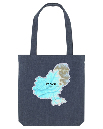 Mureș County Map Midnight Blue