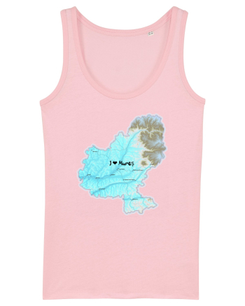 Mureș County Map Cotton Pink