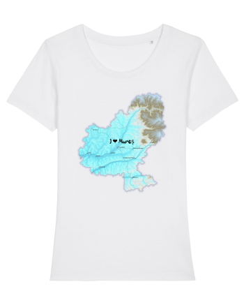 Mureș County Map White