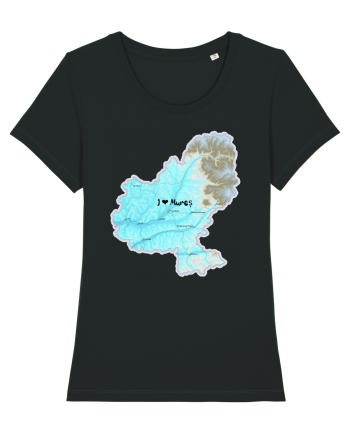 Mureș County Map Black