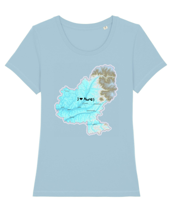 Mureș County Map Sky Blue