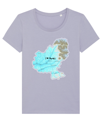Mureș County Map Lavender