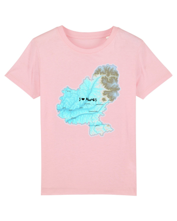 Mureș County Map Cotton Pink
