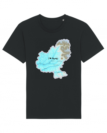 Mureș County Map Tricou mânecă scurtă Unisex Rocker