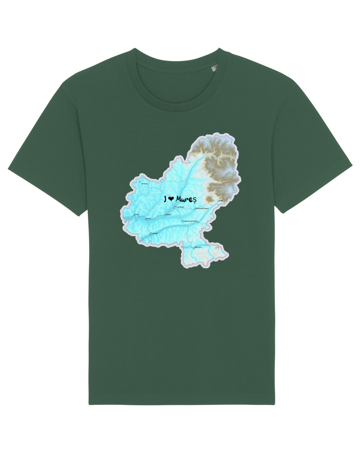 Tricou mânecă scurtă Unisex Rocker Bottle Green