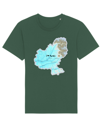 Mureș County Map Bottle Green