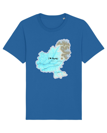 Mureș County Map Royal Blue