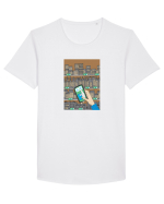 Buying with likes Tricou mânecă scurtă guler larg Bărbat Skater