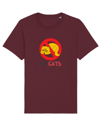 No cats Burgundy