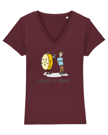 Certat cu timpul Burgundy
