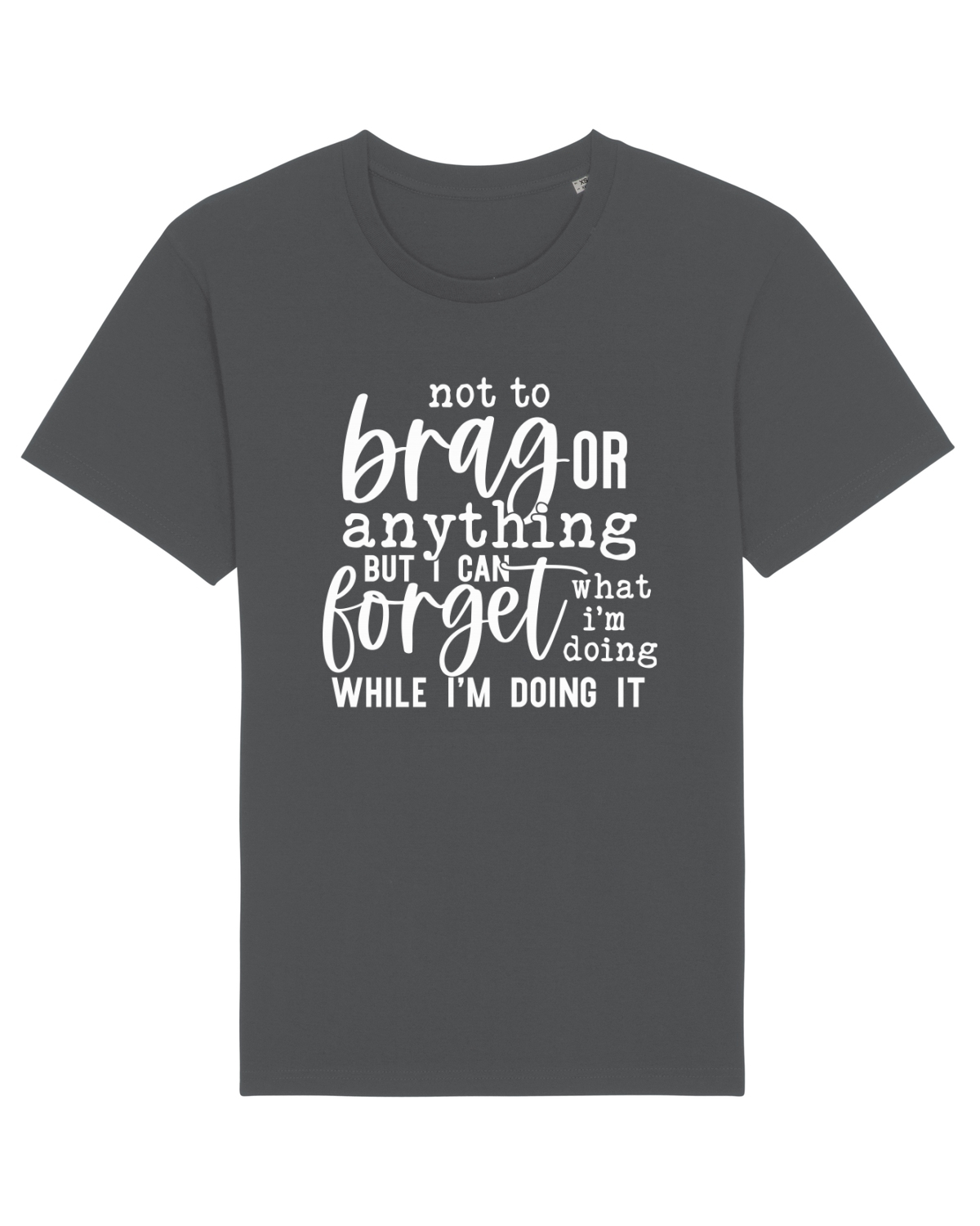 Tricou mânecă scurtă Unisex Rocker Anthracite