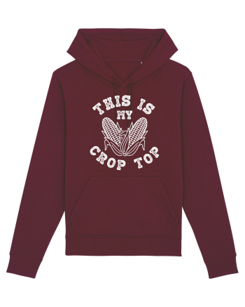 This Is My Crop Top Shirt Burgundy