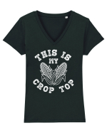 This Is My Crop Top Shirt Tricou mânecă scurtă guler V Damă Evoker