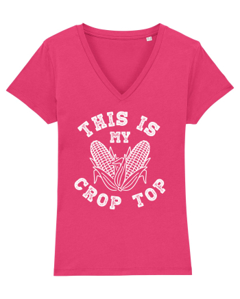 This Is My Crop Top Shirt Raspberry