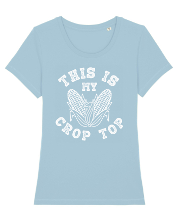 This Is My Crop Top Shirt Sky Blue