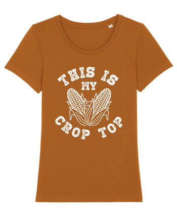 This Is My Crop Top Shirt Roasted Orange
