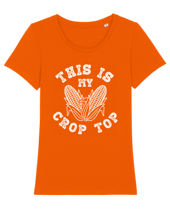 This Is My Crop Top Shirt Bright Orange