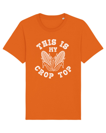 This Is My Crop Top Shirt Bright Orange