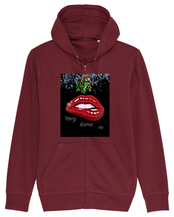 Merry Kissmas me Burgundy