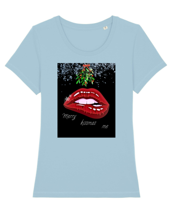 Merry Kissmas me Sky Blue